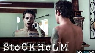 Стокгольмский синдром! Джейден Маркос трахает своего похитителя Адама Рамзи в этой эмоциональной и прекрасно снятой истории с двумя супер красавчиками! - порно видео