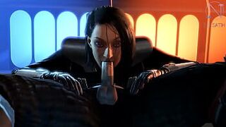 Трилла Судури отсасывает Дарту Вейдеру (пародия на «Звездные войны» Ниисата) - порно видео