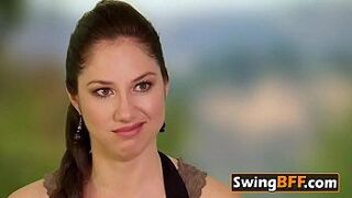 Горячая оргия с настоящими парами на реалити-шоу - порно видео